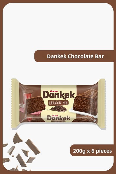 Ülker Dankek Baton Cake Cocoa - 200 Grams - 6 Pieces