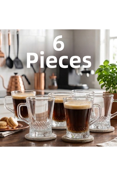 Paşabahçe 6-Piece Glass with Handle 250Cc