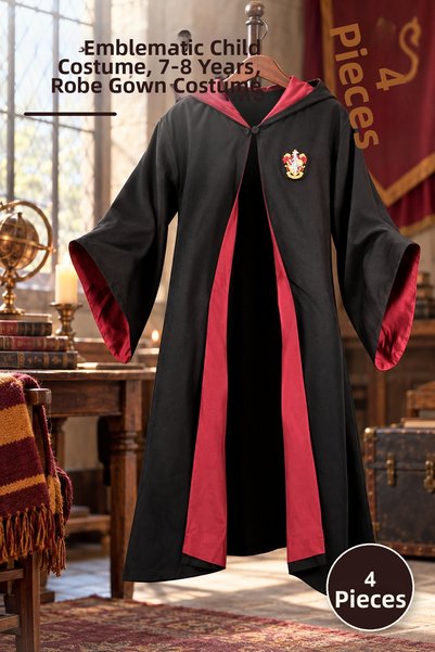 Yenilig 4 Pieces Harry Potter Gryffindor Robe Children's Size - Children's Co...