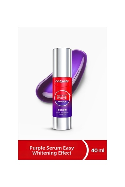 Colgate Optic White Purple Serum 40 ml Refreshing Mint Flavored Easy Whitenin...