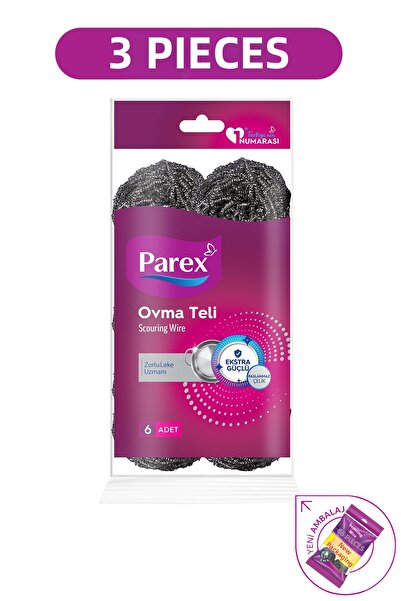 Parex Комплект от 3 броя по 6 броя тел за полиране