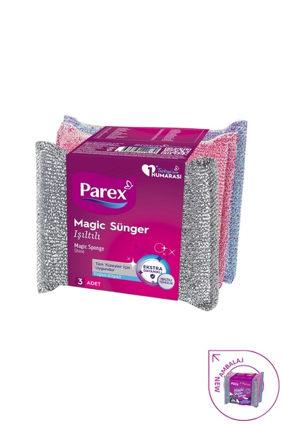 Parex Magic Shine Sponge 3 Pack Eco
