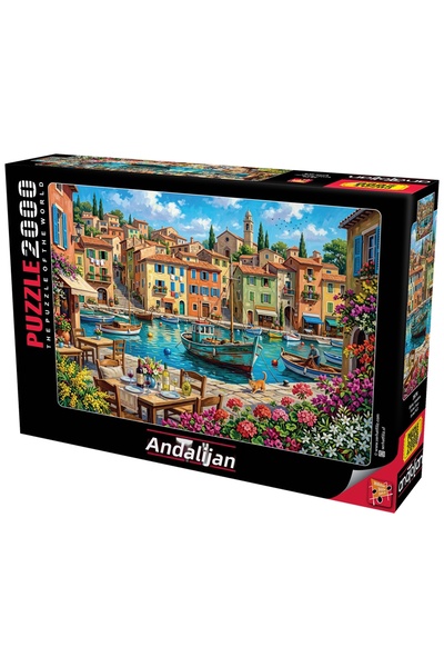 Anatolian Puzzle 2000 Piece Jigsaw Puzzle - Fishing Town 3976