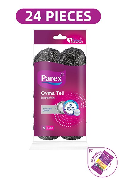 Parex Комплект от 6 метални телчета за полиране, 24 опаковки
