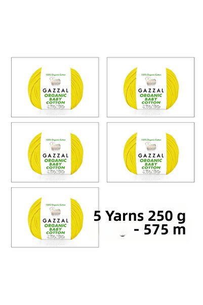 Gazzal Organic Baby Cotton 420- 5 Yumak 250 Gr