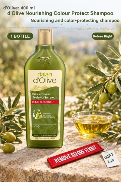 Dalan D'Olive Nourishing Color Protect Shampoo 400 ml X 1 Bottle
