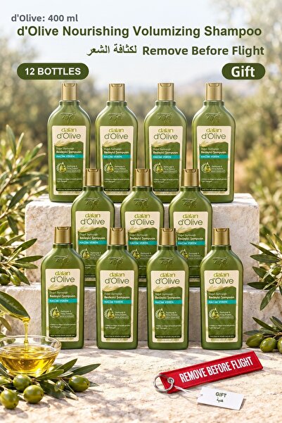 Dalan D'Olive Nourishing Volumizing Shampoo 400 ml X 12 Bottles