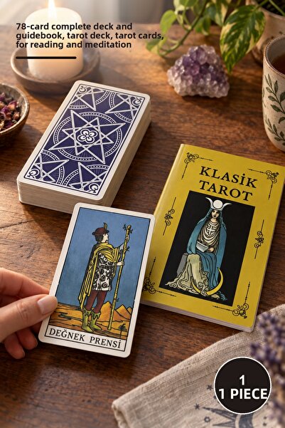Yenilig 1 Piece Professional Tarot Deck Set – 78-Card Full Deck and Guidebook...