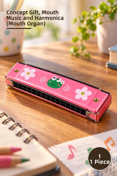 Yenilig 1 Piece Wooden Harmonica – Concept Gift, Mouth Harmonica and Harmonic...