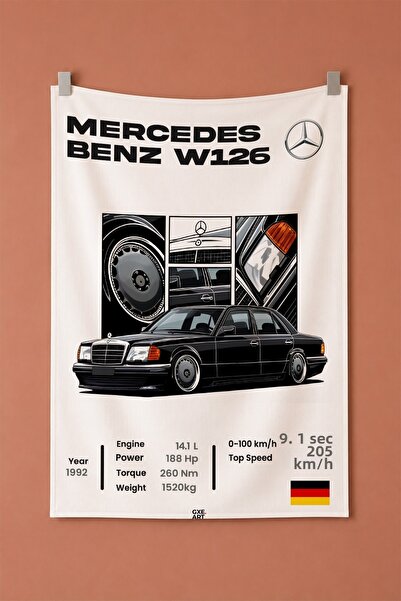 gxe.art Tapiserie decorativă de perete MERCEDES W126