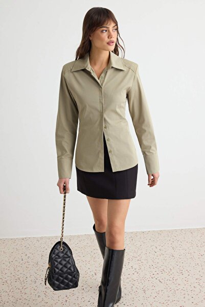 Trendyol Collection Khaki Shirt Twoaw27Go00142