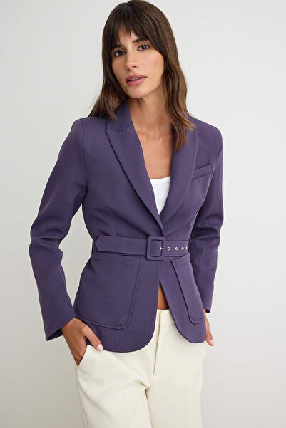 Trendyol Collection Plum Blazer Jacket Twoaw27Bc00059