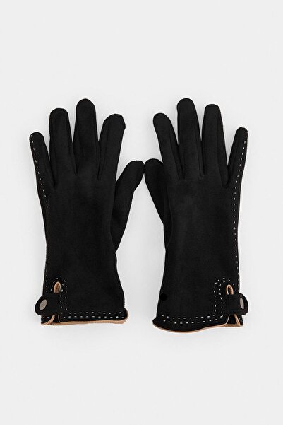 TRENDYOL SHOES Black Women's Gloves