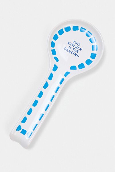 TRENDYOLMİLLA HOME This Kitchen for Dancing Ceramic Spoon Rest 28 cm Tphss26K...