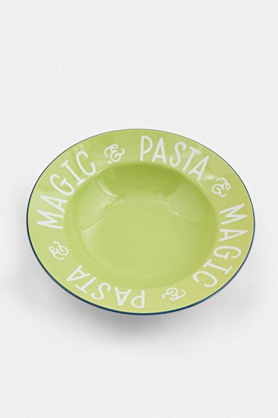 TRENDYOLMİLLA HOME Funtastic Green Pasta & Salad Plate 27 cm Tphaw27Tbk00019
