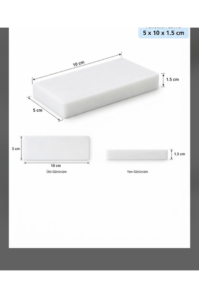 Tasarım Polietilen Mobilya Ayak Denge Takozu – 5x10 cm – 1,5 cm Kalınlık – Si...