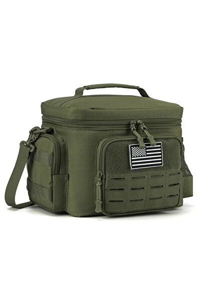 Choice Green Tactical Thermal Cooler Bag Outdoor Heavy Duty Lunch Box Work Le...