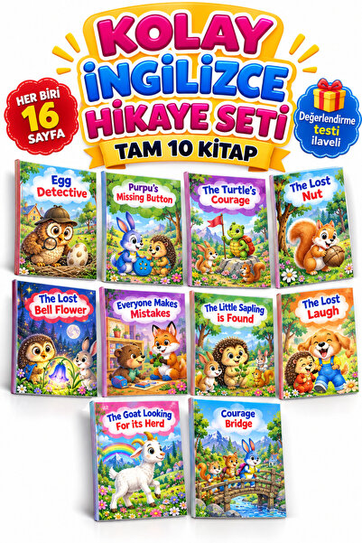 KBY 2. 3.VE 4.sınıflar Için Rengarenk Kolay Ingilizce Hikaye Kitabı QR KODLU ...