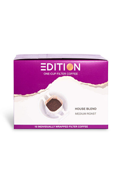 EDITION Hausblend Filter Drip Coffee Envelopes, Medium Roast - Pack of 10 Ind...