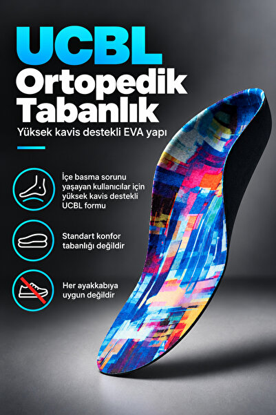 Genel Markalar Çocuk UCBL Ortopedik Tabanlık | Düz Taban ve İçe Basma Eğilimi...