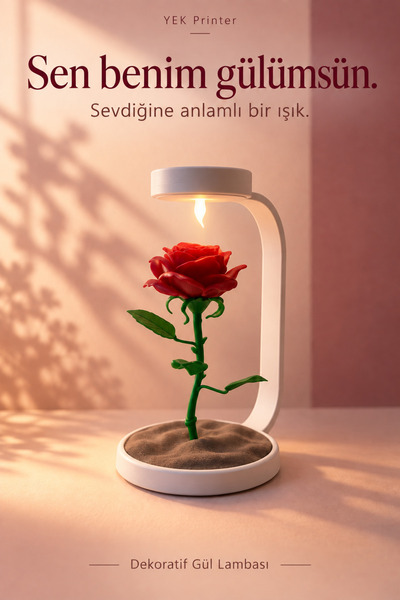 YEK Printer Gül Lambası, Solmayan Gül, Sonsuzluk Gülü