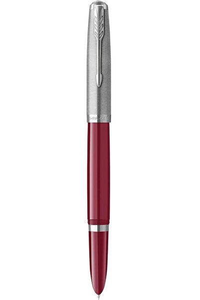 Parker قلم باركر 51 بورغندي حبر حواف كروم-9863