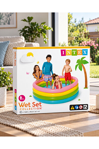 OEM Piscină gonflabilă Intex pentru copii, Albastru