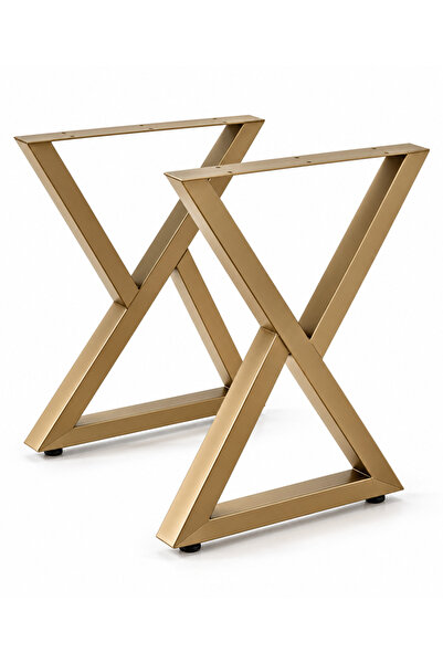 TOLIAHOME Metal Masa-Yemek Masası- Çalışma Masası Ayağı 2 Adet Ayak 55X72 Cm ...