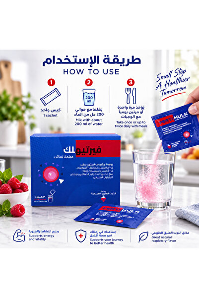 SuLinda فيرتيهولك إل-كارنيتين 1000 ملغ |   مع ل-أرجينين، وحمض ل-أسبارتيك، والسيلينيوم والزنك |   مسحوق قابل للشرب بنكهة التوت الطبيعية |   30 كيس صغير |   إمداد لمدة 30 يومًا