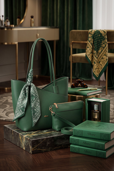 LYRA Bags & Accessories حقيبة كتف مع وشاح وطفل