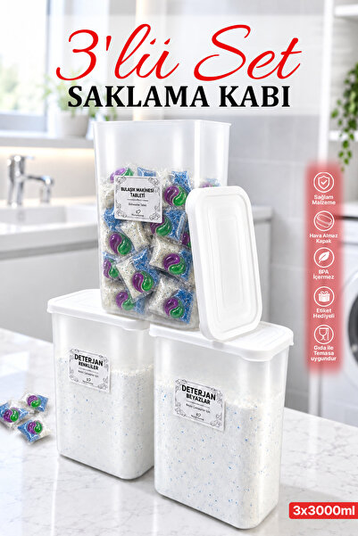 Karçiçeği Home 3'lü Ölçek Hediyeli Bulaşık Makinesi Tableti Ve Deterjan Renkl...