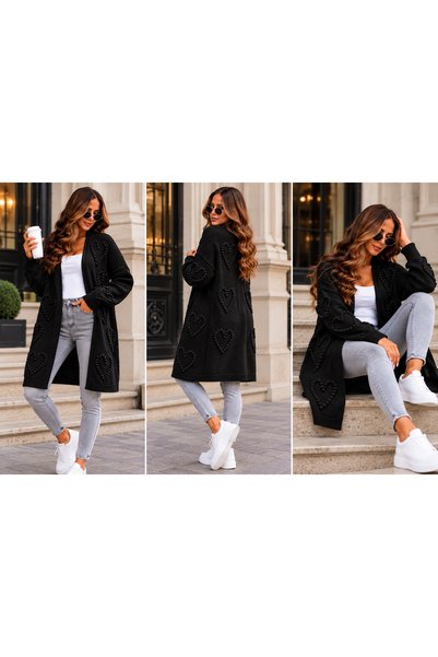Rossida Knitwear Cardigan Heart