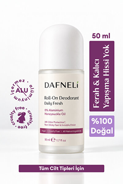 DAFNELİ %100 Doğal Roll On Deodorant (Alüminyum ve Alkol İçermez) Ter Kokusun...