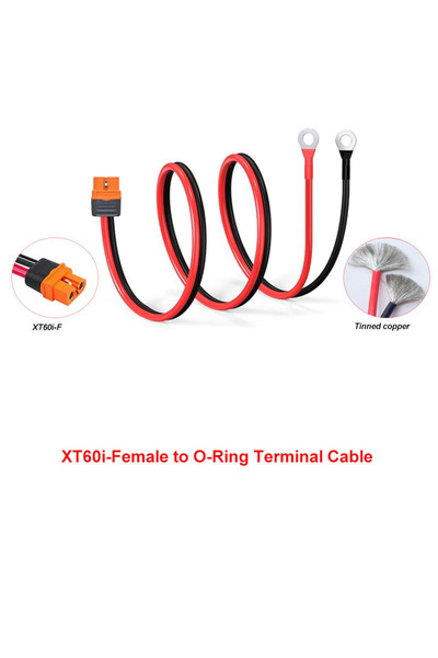 Choice34 1m-3.28FT 10 AWG Silicone Wire XT60i-F to Ring XT60 to O-Ring Termin...