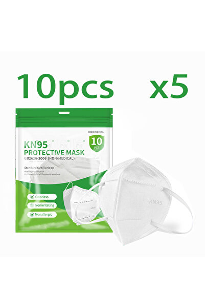 Choice kc-White-50pcs 50/100pcs أقنعة سوداء وبيضاء للبالغين أقنعة KN95 للوجه ...