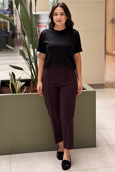 sentez giyim Sentez Aster Ribbed Front Skinny Leg Pants