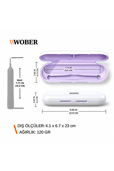 Wober Şarjlı Diş Fırçası Için Koruma kutusu, Sadece Oral B Pro, Vitality Ve Oral White ile Uyumlu!