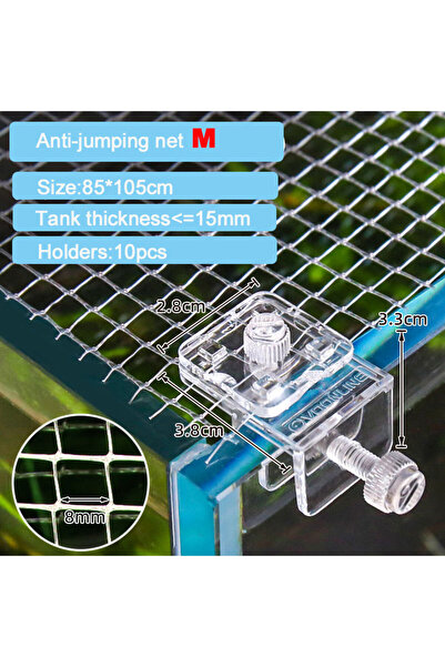 Choice1 Anti-jump Net M Aquarium Anti-jumping Net Cover Fresh Seawater Fishin...
