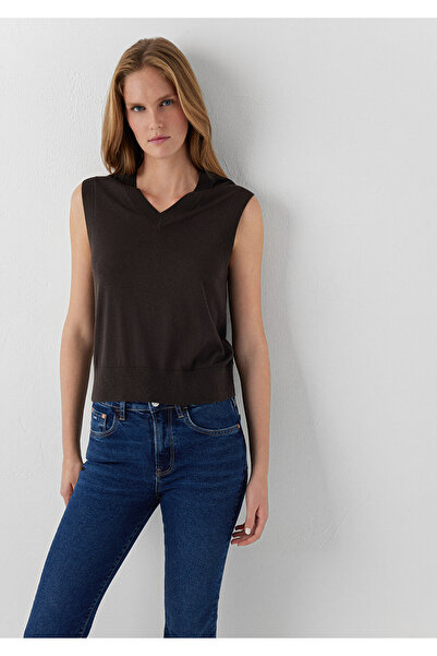 Mavi Kahverengi Süveter Slim Fit / Dar Kesim 1710928-88615