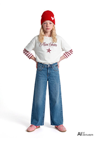 Mavi Lory 90lar Puslu Açık Denim Pantolon 7010036-A4158