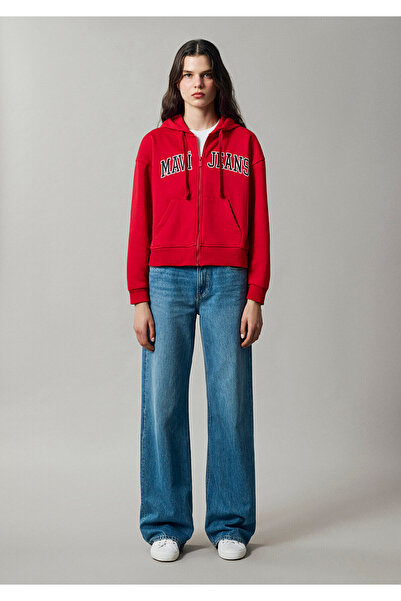 Mavi Jeans Kapüşonlu Kırmızı Sweatshirt 1S10587-86417