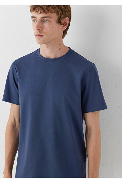 Mavi Lacivert Tişört Slim Fit / Dar Kesim 0620212-70494