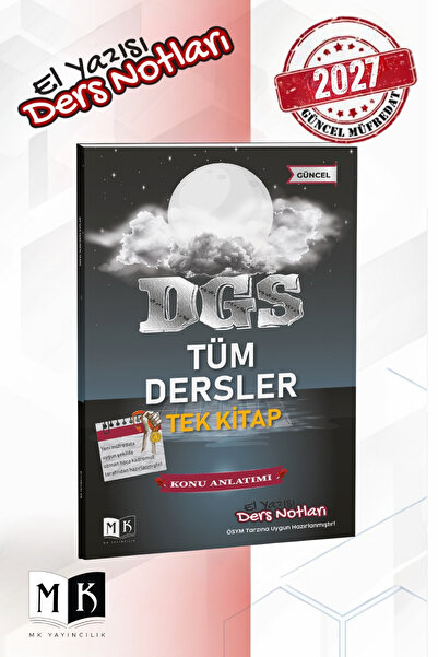 MK Yayıncılık 2027 DGS TÜM DERSLER EL YAZISI DERS NOTLARI KİTABI