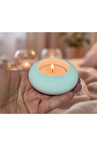 morlalem m 6,7cm Yuvarlak Top Tealight Mumluk Silikon Kalıp K-1359, Kokulu Ta...