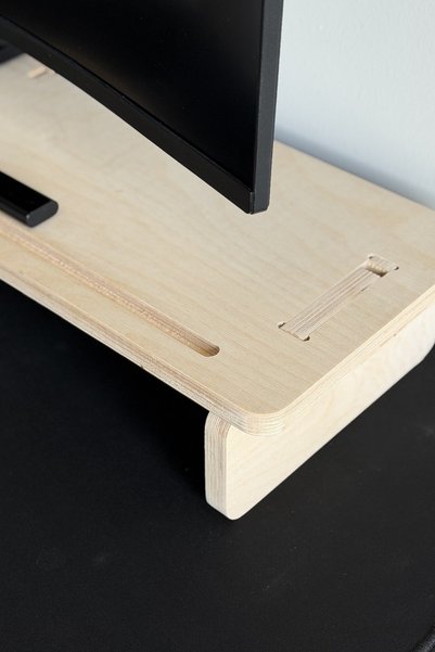 Vivonest Ergonomik Ahşap Monitör Standı Masa Yükseltici Kontrplak Kolay Kurulum Masa Düzenleyici 70 cm