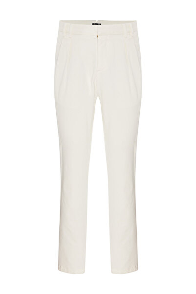 W Collection BEYAZ BORU PAÇA SPOR PANTOLON