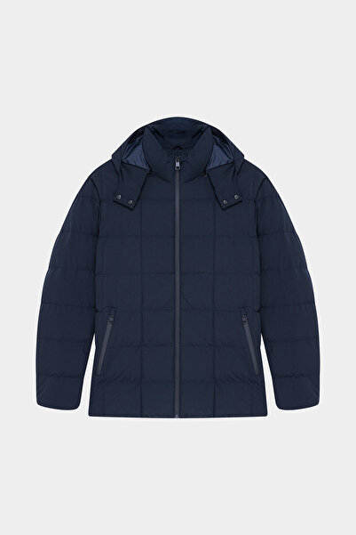 W Collection KAPUŞONLU LACİVERT MONT