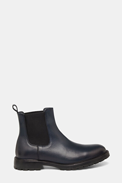 W Collection LACİVERT DERİ BOT