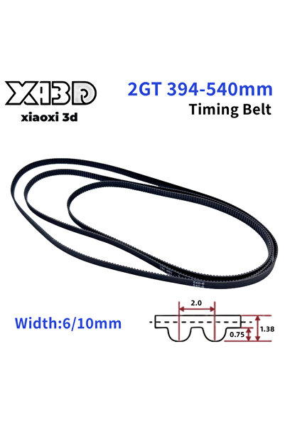 Choice42 2GT-400 Width 6mm GT2 Closed Loop Timing Belt 2GT-6mm/10mm Transmiss...