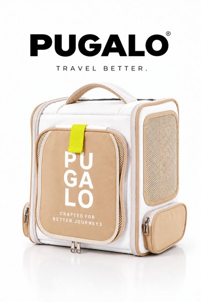 PUGALO FlexSpace Genişleyebilir Kedi ve Küçük Irk Köpek Taşıma Sırt Çantası, ...